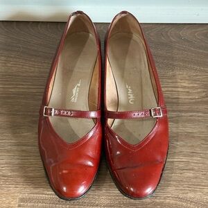 Salvatore Ferragamo Patent Leather Mary Jane Flats